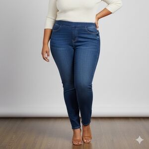 CHARLIE B Dark Blue Stretch Skinny Jeans